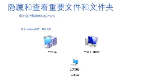 隐藏和查看重要文件或文件夹