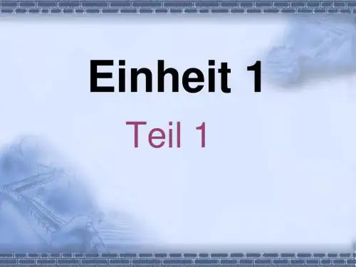 Teil 1