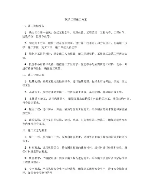 筑炉工程施工方案