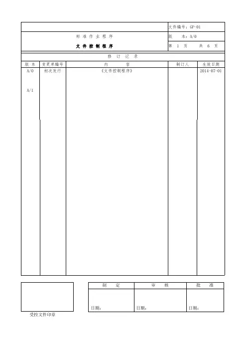 文件控制程序