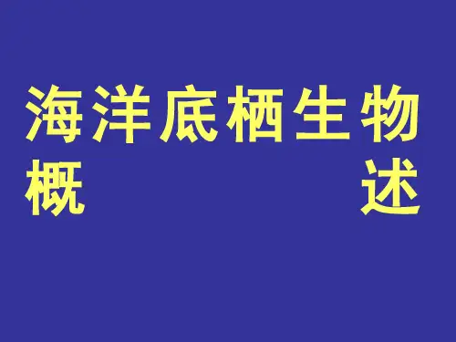 海洋底栖生物概述