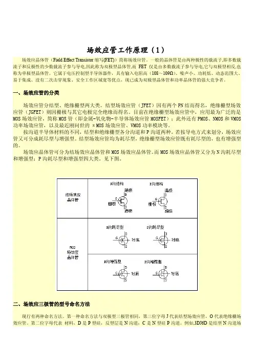 场效应管工作原理 1