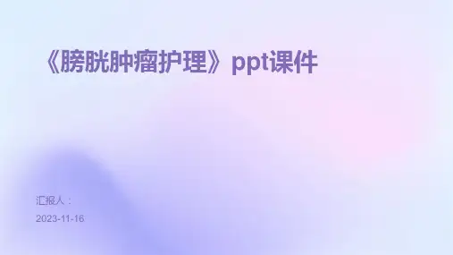 《膀胱肿瘤护理》ppt课件