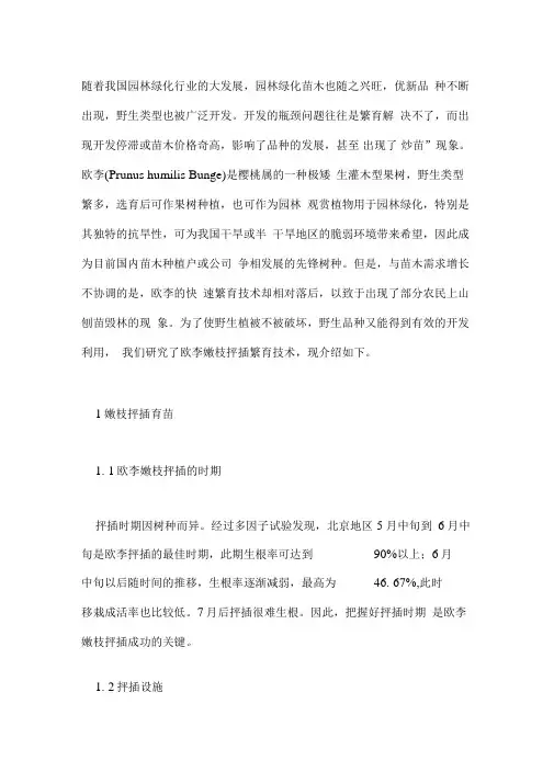 欧李栽培技术