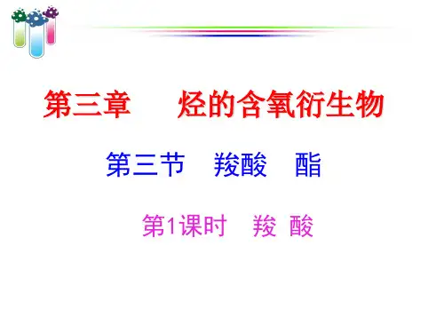人教版化学选修五羧酸酯羧酸教学课件