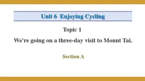 仁爱版八年级英语下册课件 Unit 6 Topic 1 Section A