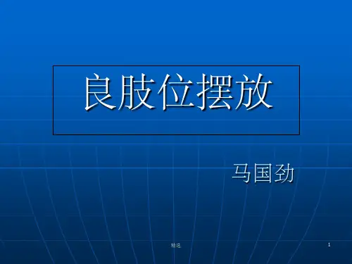 良肢位摆放ppt课件