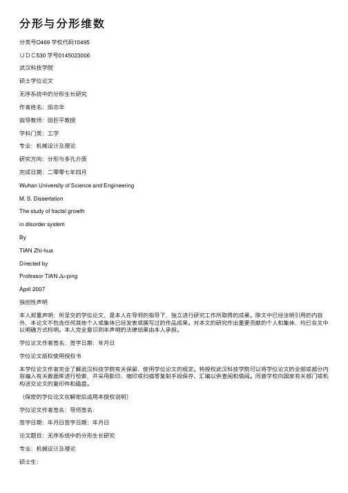 分形与分形维数