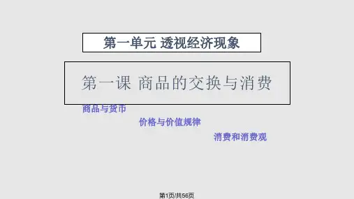 1商品的交换与消费PPT课件