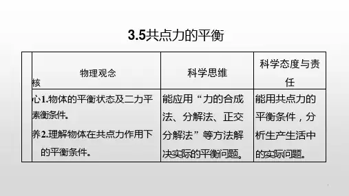 人教版《共点力的平衡》课件