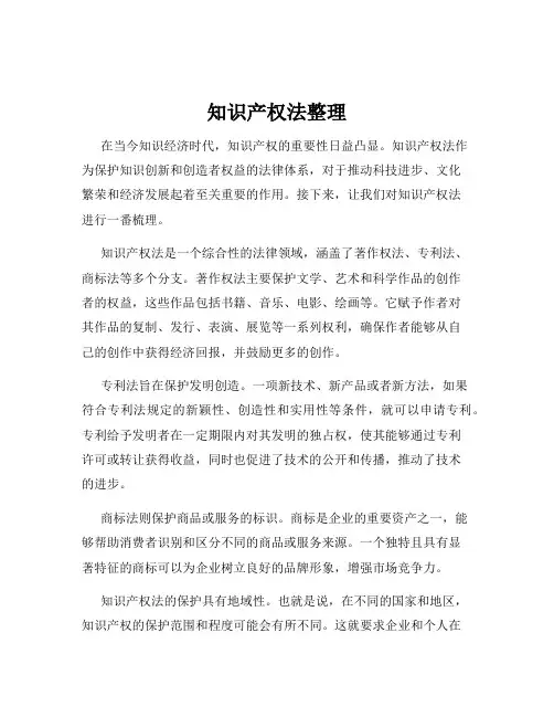 知识产权法整理