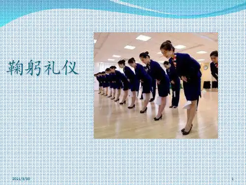 鞠躬手势礼仪 ppt课件