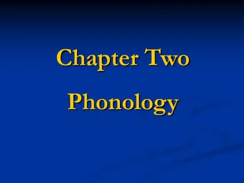 第二章Morphology形态学-59页精品文档