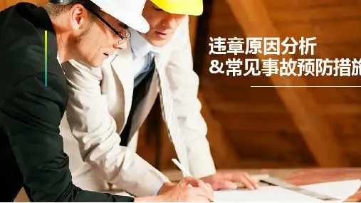 违章原因分析与常见事故预防措施PPT模板