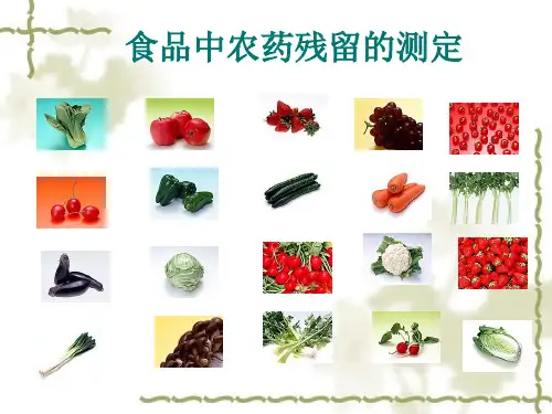 食品理化检验农药残留详解