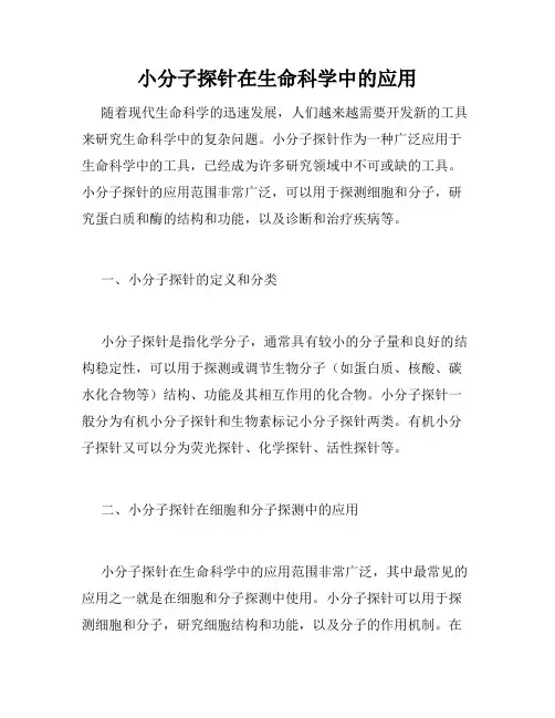 小分子探针在生命科学中的应用