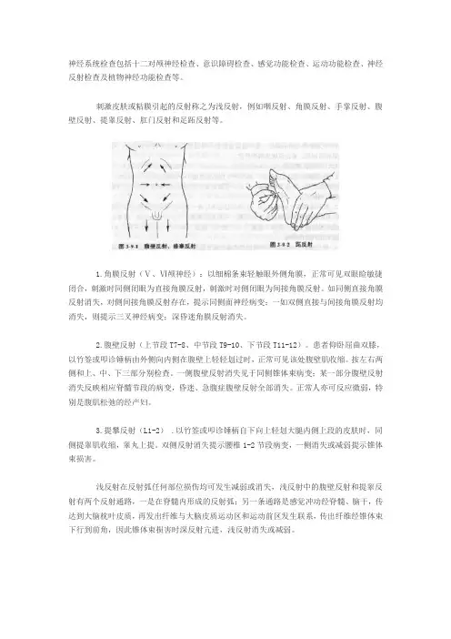 体格检查之神经系统浅反射检查.doc