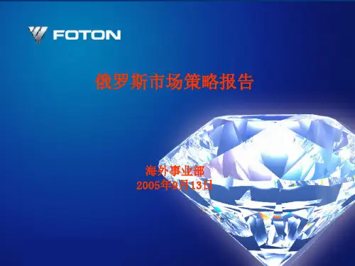 俄罗斯市场策略分析报告(ppt 80页)