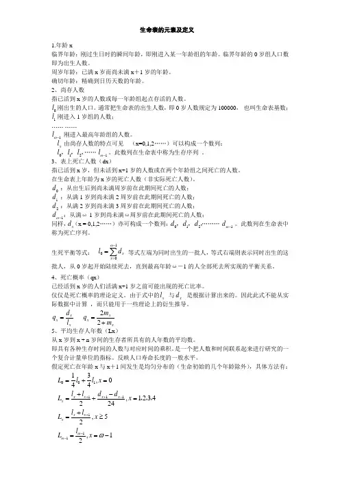 生命表