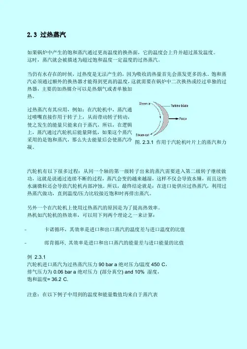 过热蒸汽