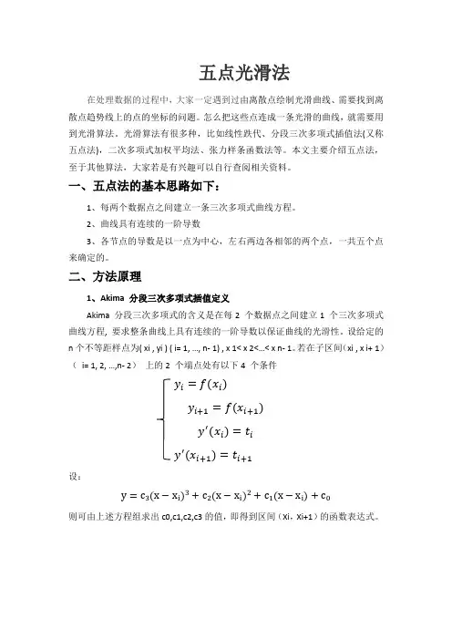 五点光滑法