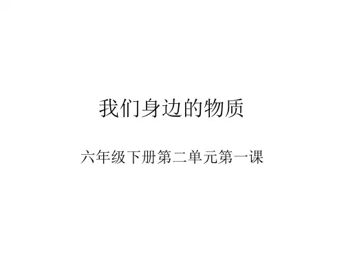 六年级下册科学课件-2. 1 我们身边的物质｜教科版 (共7张PPT)