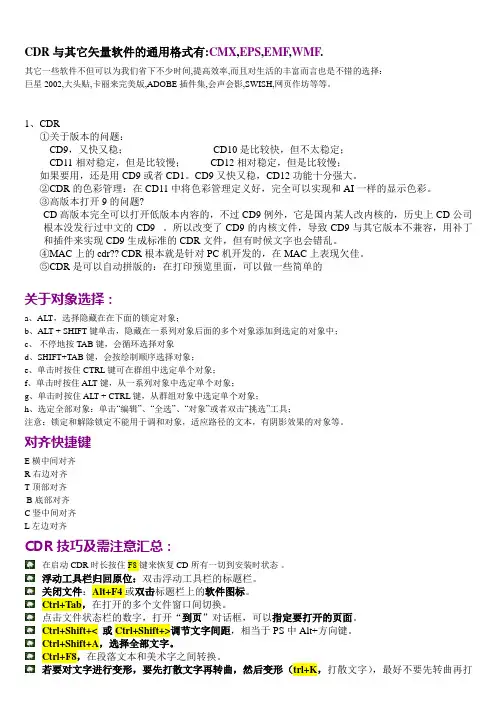 coreldraw使用技巧