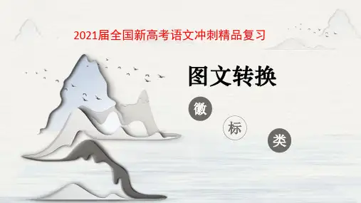 2021届全国新高考语文冲刺精品复习《徽标类图文转换》
