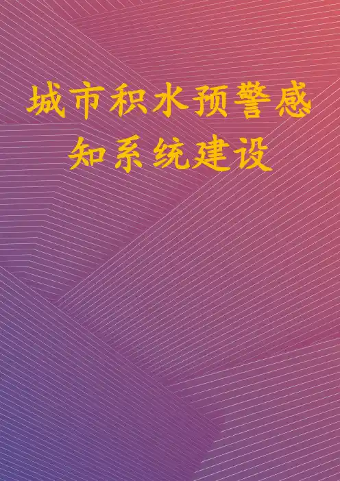 城市积水预警感知系统建设