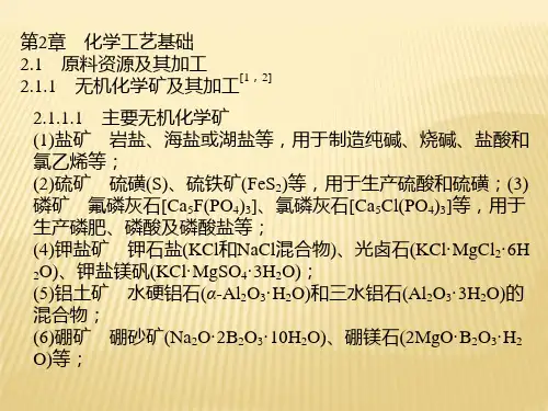 第2章化学工艺基础《化学工艺学(第二版)》米镇涛主编
