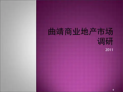曲靖市商业地产市调新编PPT课件