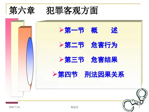 第六章犯罪客观方面
