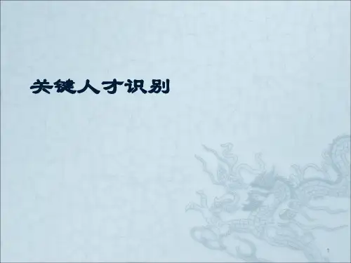 关键人才识别ppt课件