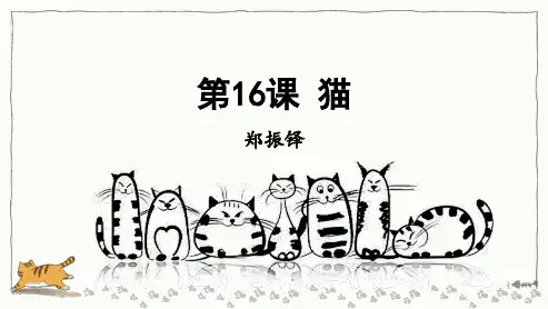 第16课《猫》课件(共21张ppt)++2023-2024学年统编版语文七年级上册