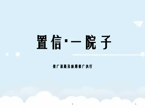 置信·一院子推广方案