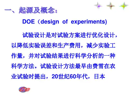 DOE试验简介
