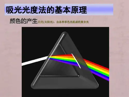 可见紫外外分光光度法