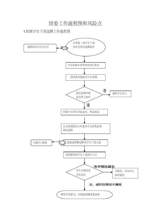 团委工作流程图和风险点
