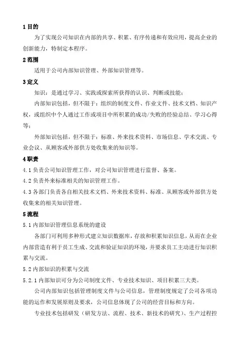 知识管理控制程序