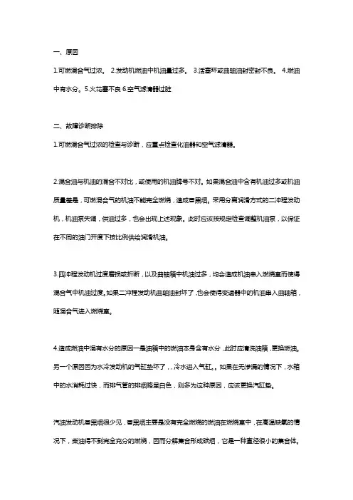 柴油发动机冒黑烟是怎么回事？