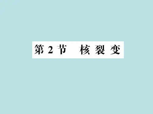 高中物理3-5 核裂变