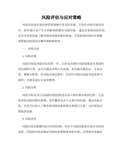 风险评估与应对策略