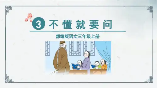 《不懂就要问》PPT课件