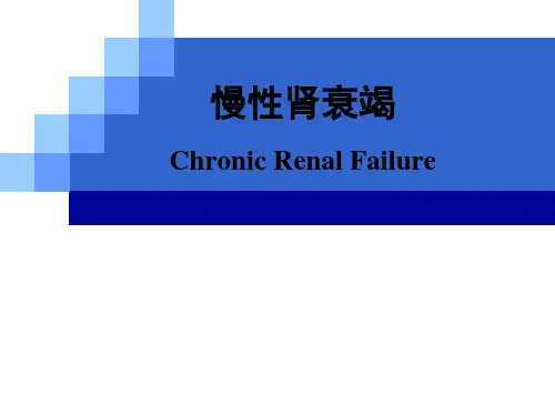 慢性肾衰竭ppt课件