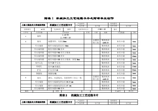法兰盘的工艺设计与数控加工工艺卡