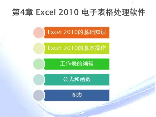 Excel 2010电子表格处理软件