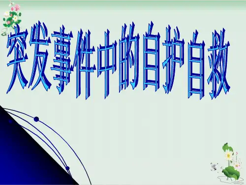 《面对突发事件突发事件中的自护自救》PPT课件鲁人版