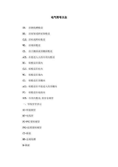 电缆等符号大全
