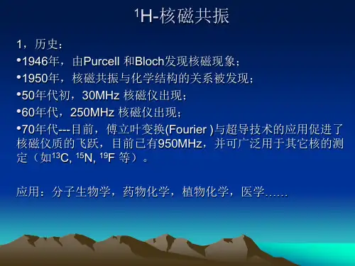 H1-核磁共振介绍