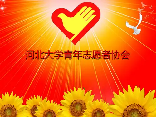 青年志愿者专用ppt模板